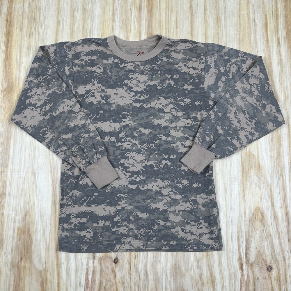 Rothco Digital‎ Camo Shirt Mens Small Long Sleeve Military Shirt